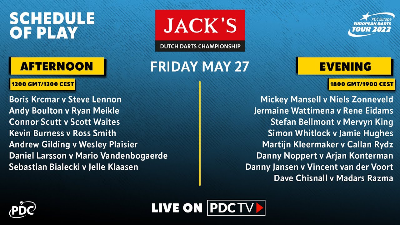 PDC Dutch Darts Championship 2022 Round 1 Jermaine Wattimena vs Rene Eidams 2022 05 27 HUN