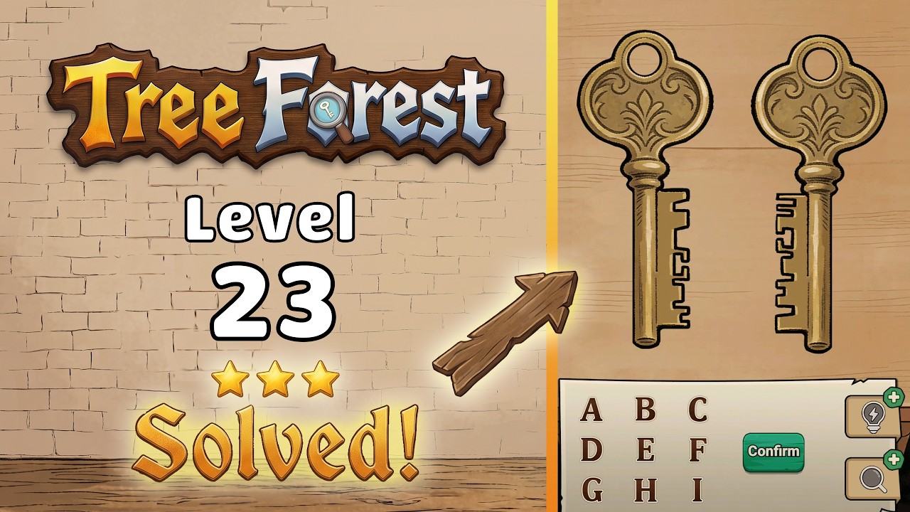 Tree Forest: Detective Words - Level 23 Walkthrough 🧩 | Full Solution & Gameplay! 🌲✨