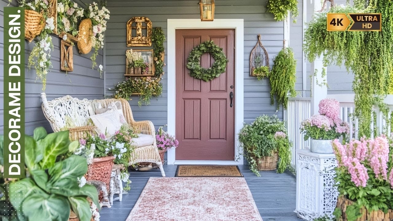 Rustic Spring Porch Makeover on a Budget | DIY Farmhouse Decor Tips for Outdoor Styling