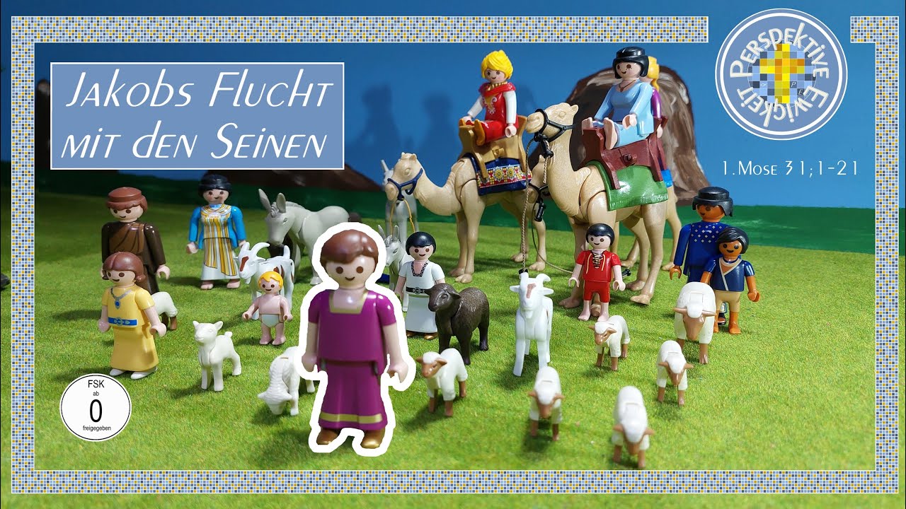 Jakobs Flucht mit den Seinen | AT 45 | Bibel | Nachgespielt mit Playmobil | Film für Kinder