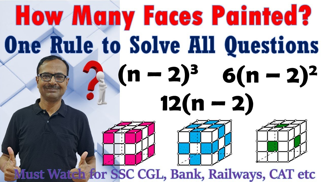 Painted Cubes II How Many Faces Painted? II Cubes Painted & Cut II Rule to Solve All Cube Problems