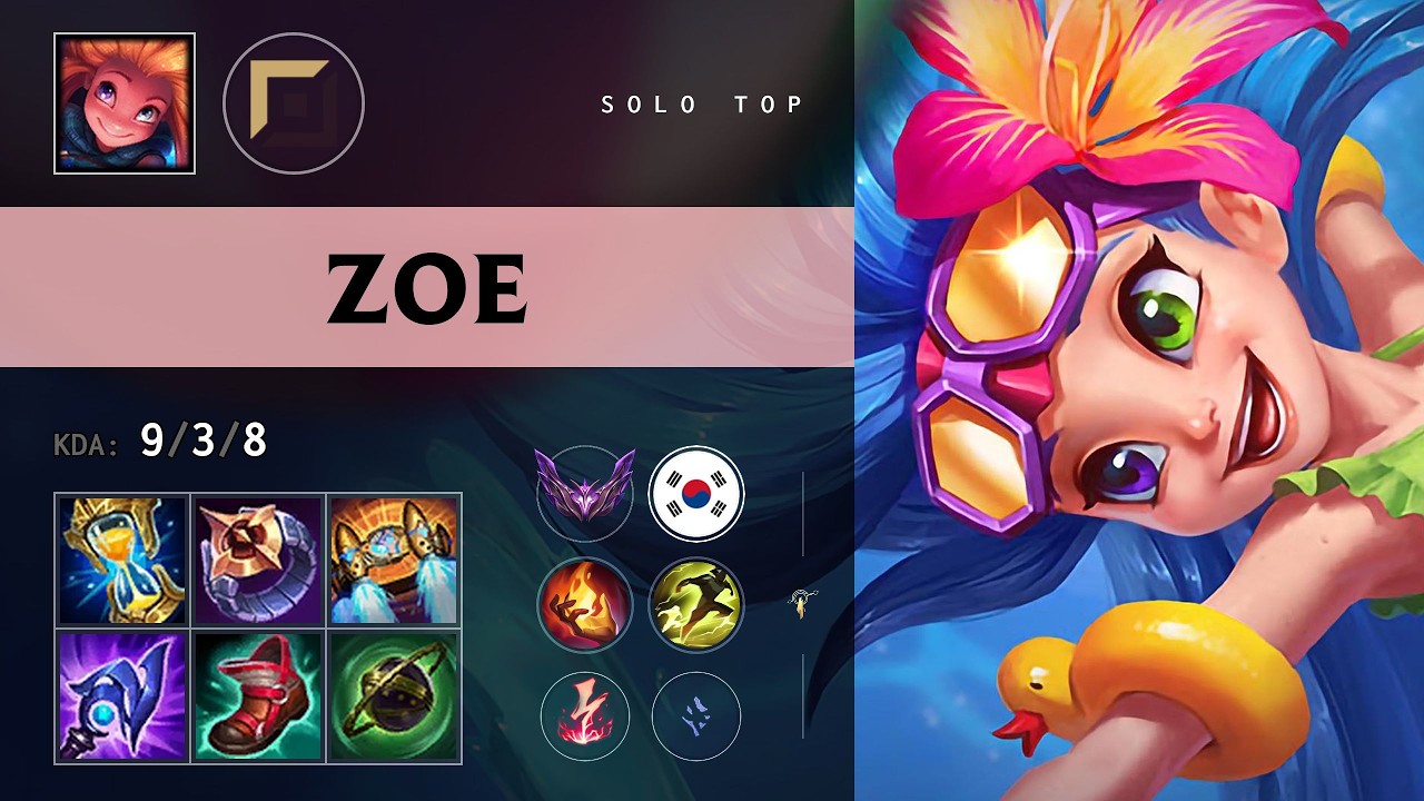 Zoe Top vs Gragas - KR Master Patch 26.14
