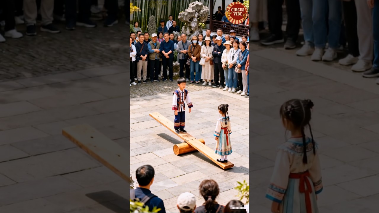 Little girl & boy beautifull talent circus act #shorts #viralvideo #circus #trending #shortsfeed