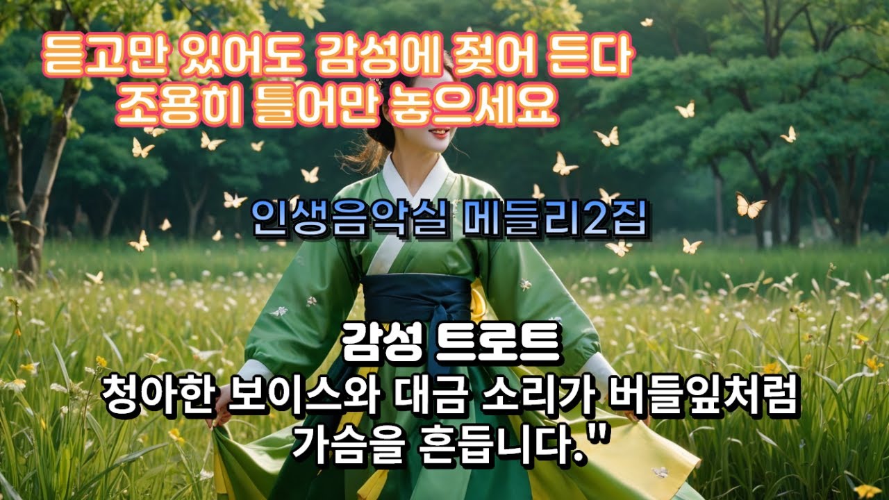 인생음악실 메들리2집. #KPOP #신곡 #신곡추천 #인기트로트 #인생음악실 #인기트로트  #5070감성 #시니어추천곡 #부모님마음 #황혼의연정 #인생노래 #치유음악  #명품보이스