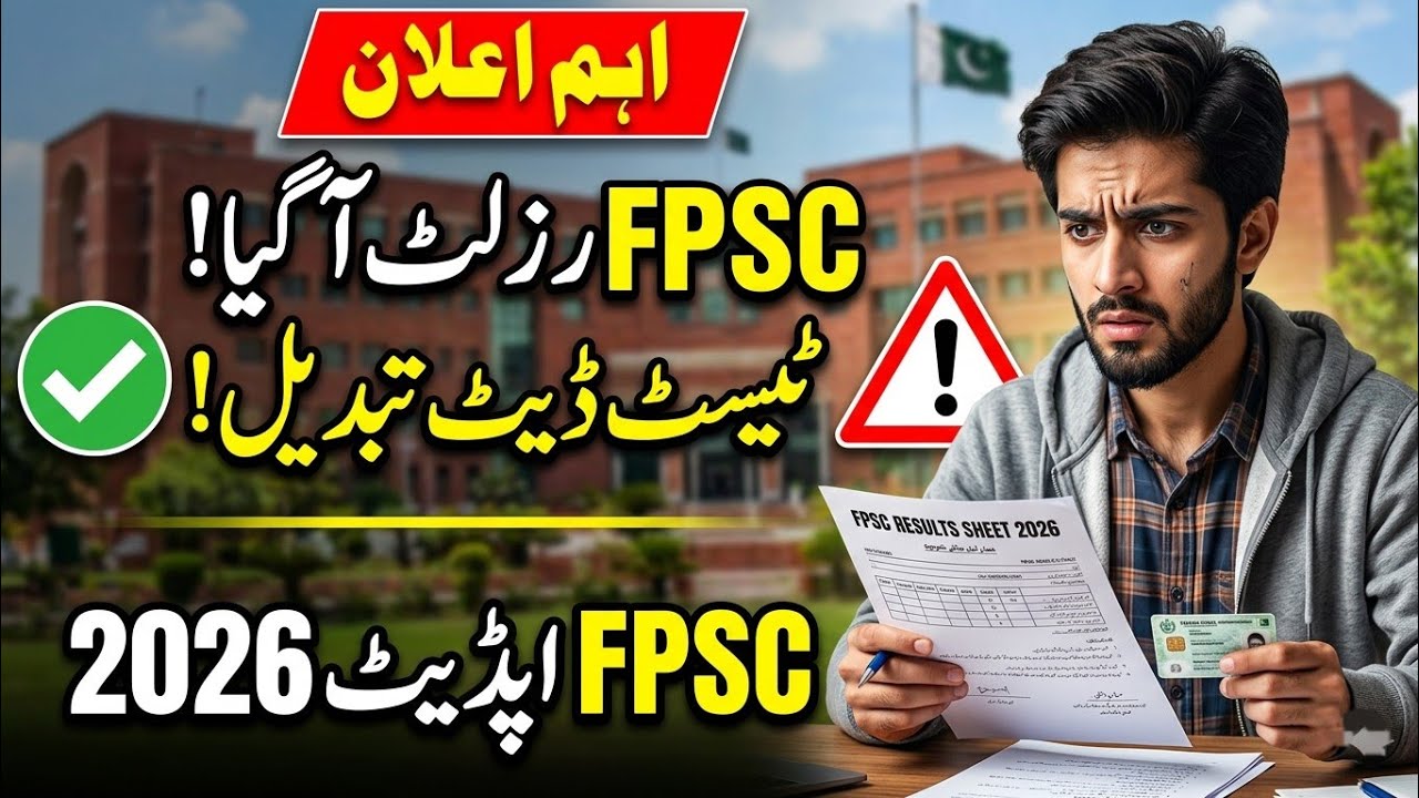 FPSC Result Announced 2025 | Merit List + Test Date Change 2026 | Full Details