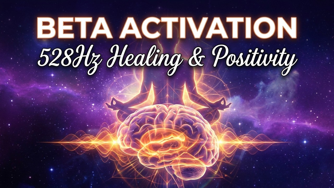 528Hz Healing Frequency | Beta 30Hz Brain Activation & Positivity