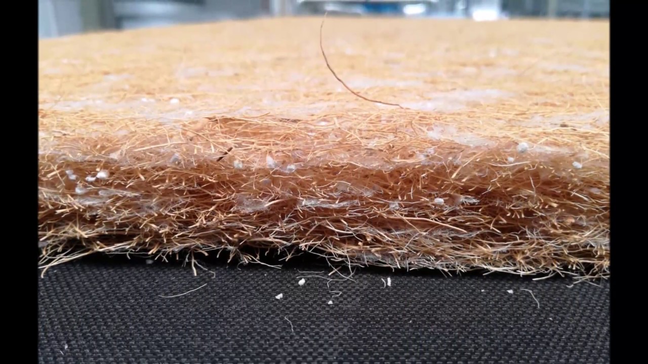 Cormatex lap formair H - Horizontal Airlay for Coconut Nonwovens made by Thermobonded Line