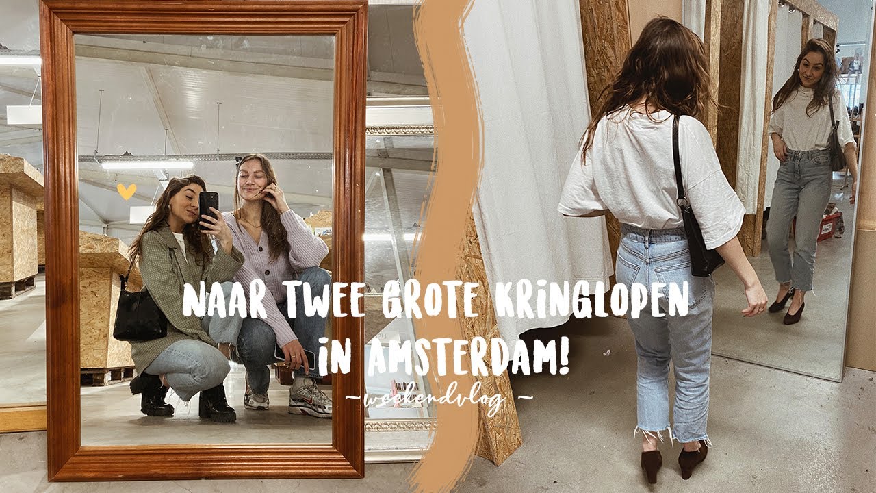 Naar 2 grote kringloopwinkels & vintage garage sale! - weekendvlog ✨🙌🏻