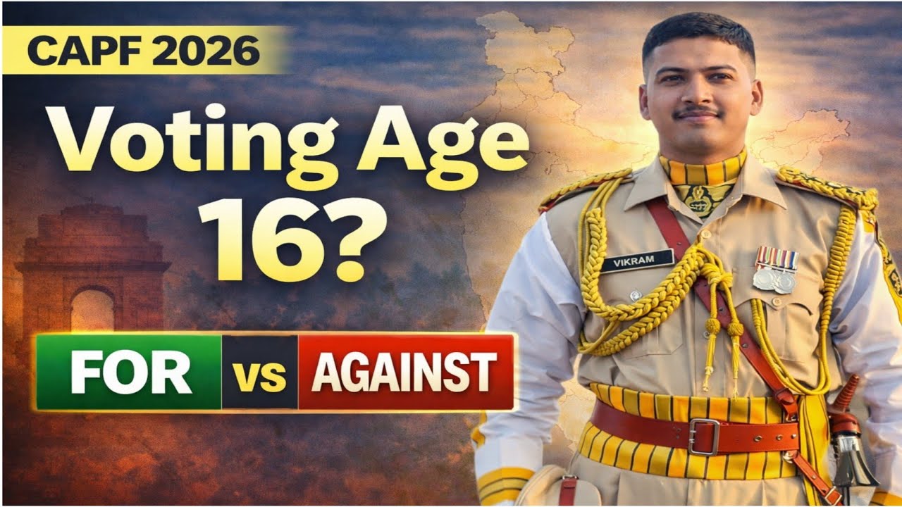 UPSC CAPF AC 2026 Argument Series | Should Voting Age in India Be Reduced to 16? Explained | #capfac