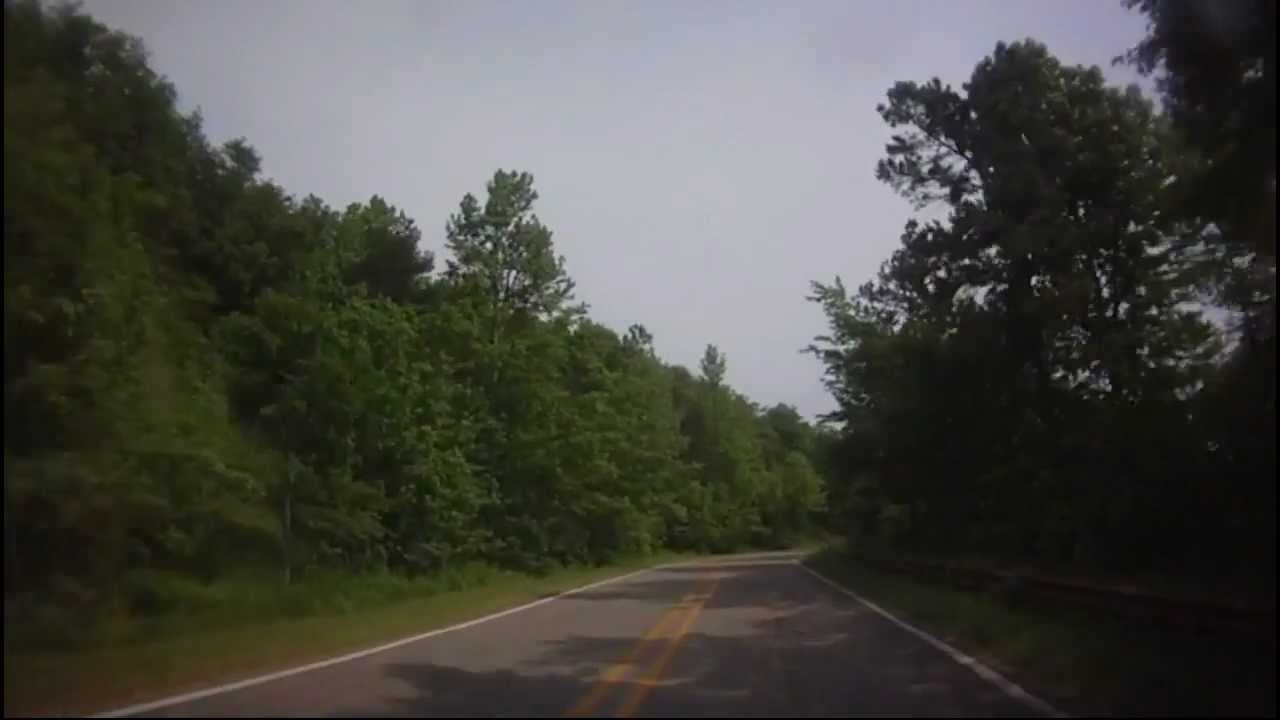 Talimena Drive on a Kawasaki Concours, touring pace ( GTR-1000 )