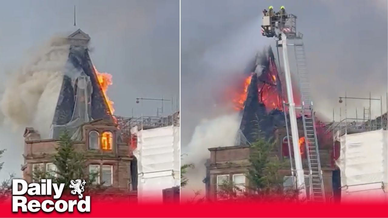 Ayr Station Hotel on fire as huge explosion heard in historic building
