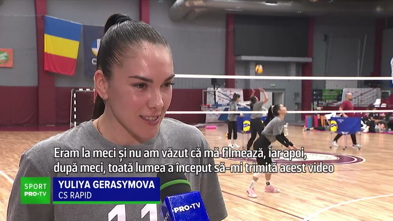 Voleibalista care a cucerit oamenii cu dansul său joacă la Rapid