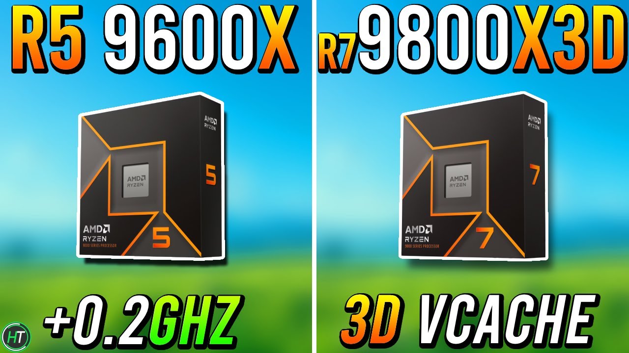 Ryzen 5 9600X против Ryzen 7 9800X3D — большая разница?