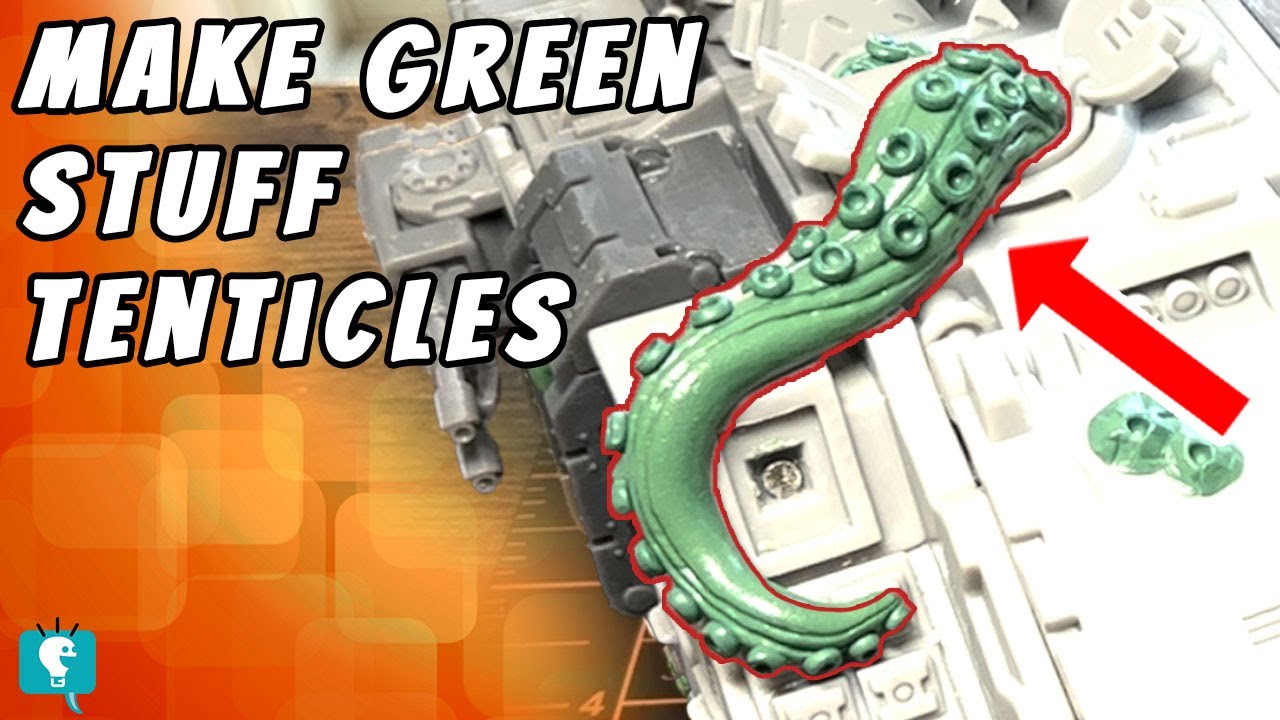 Tentacles 🦑 on a Tank ( How to Sculpt with Green Stuff) HobbyHotTips