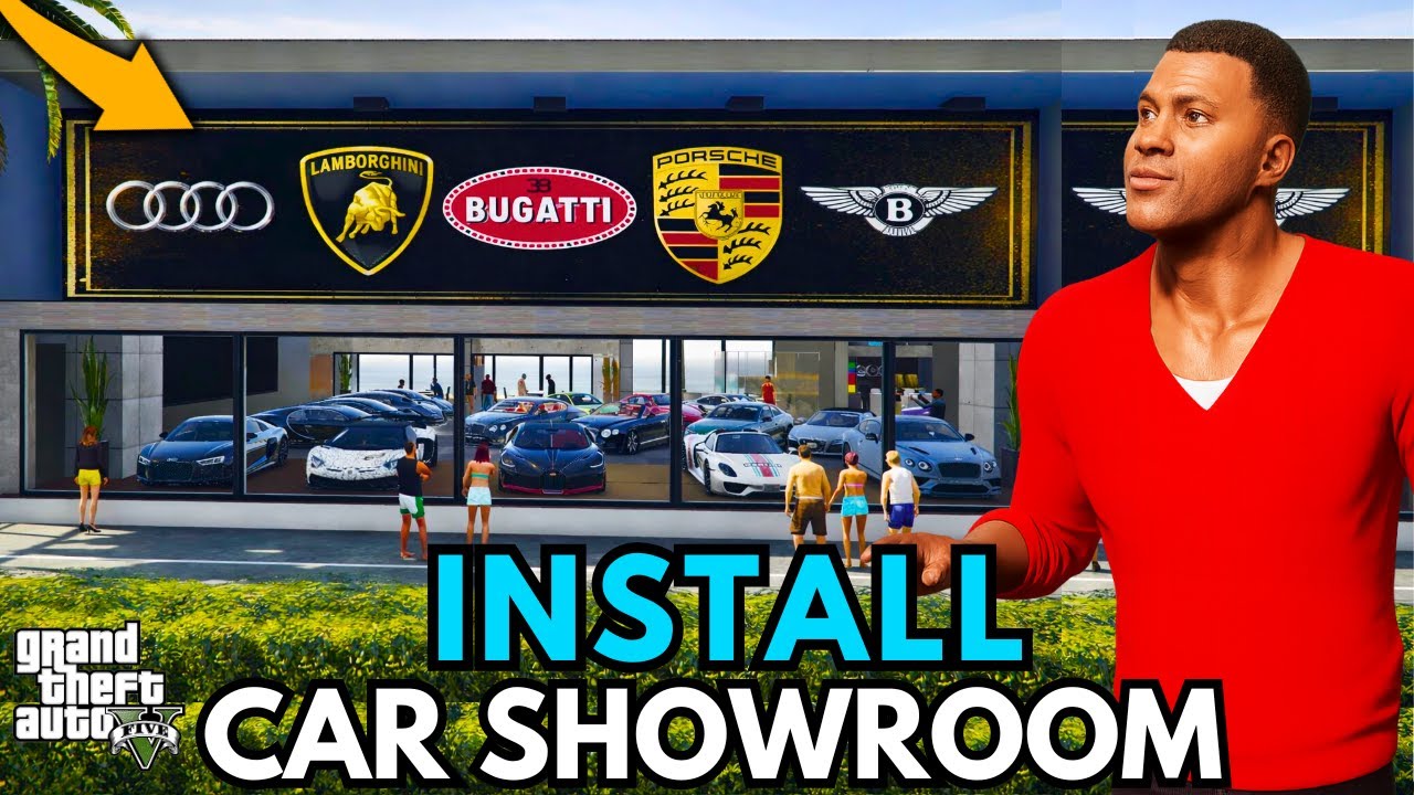 Как установить автосалон в GTA 5 | Clinton Luxury Auto Club | Мод Franklin Car Showroom для GTA 5