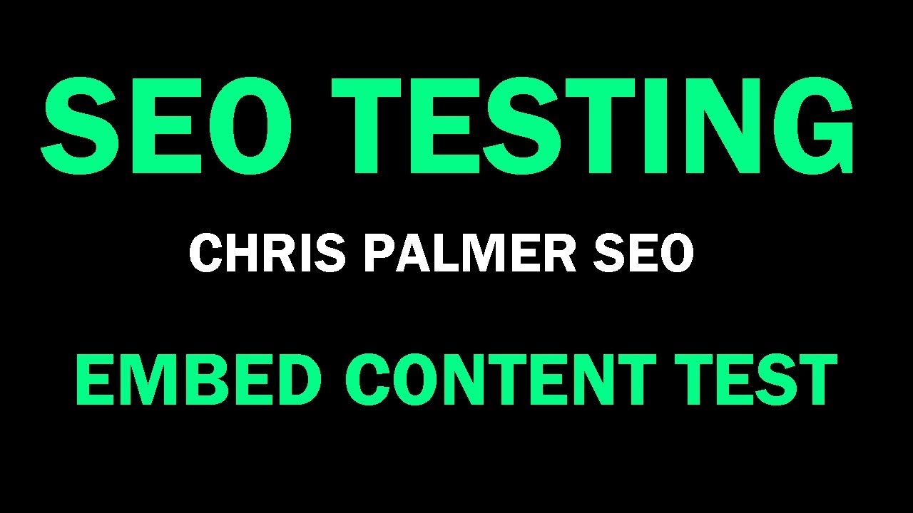 SEO Testing &bull; Search Engine Optimization Test