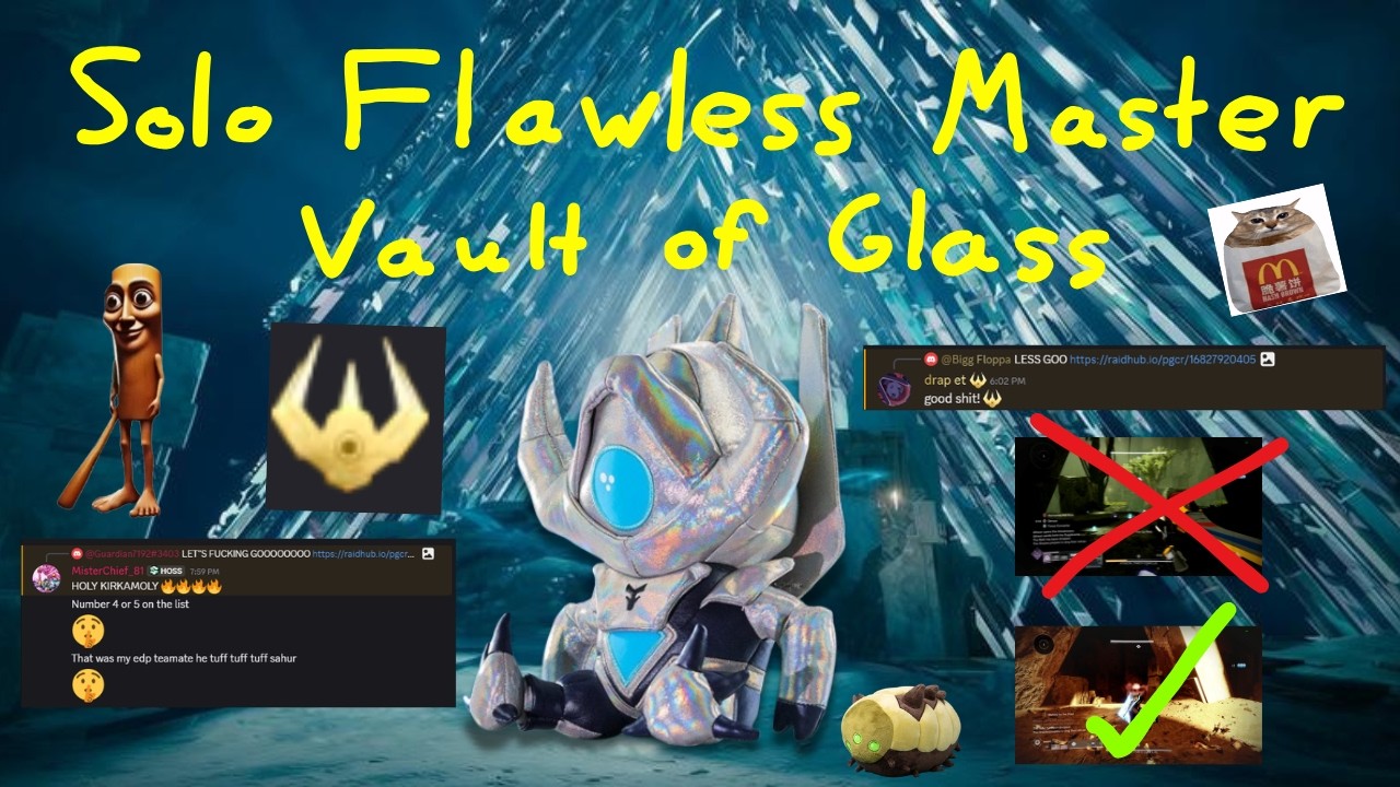Solo Flawless MASTER Vault of Glass on Warlock (Renegades)