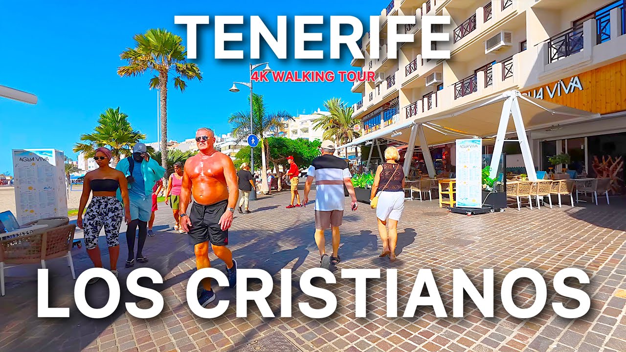 TENERIFE Walk - Los Cristianos in 4K ☀️ Current Vibe & Weather