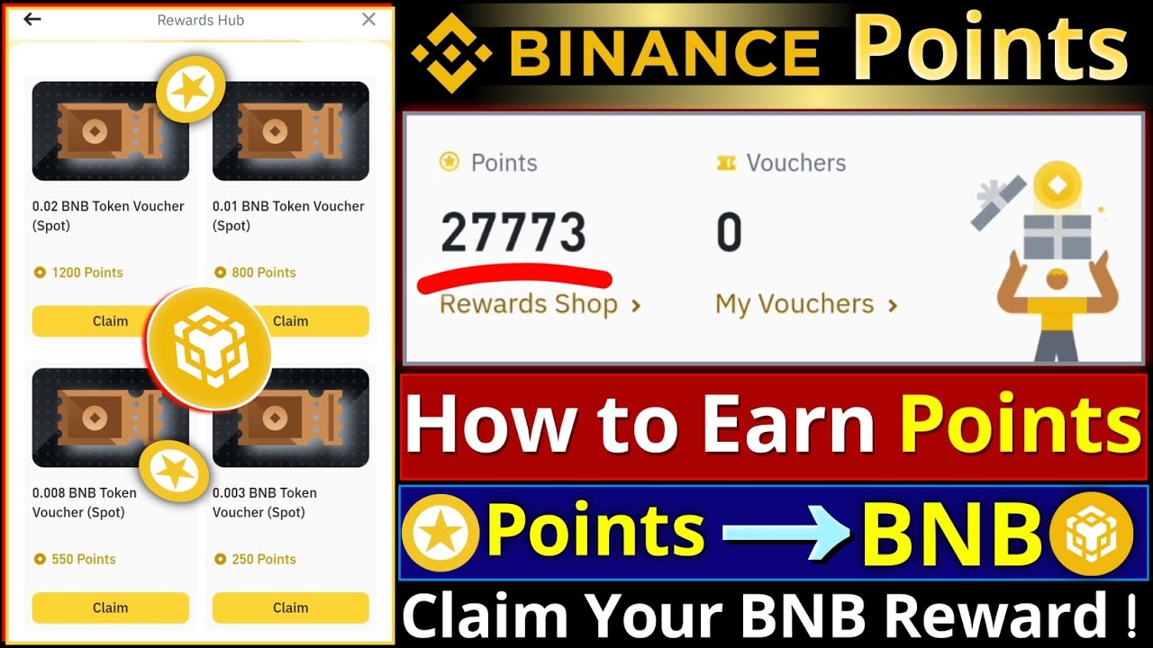 Earn Binance Points and Claim BNB || How to Earn Point || Binance Rewards Hub Points