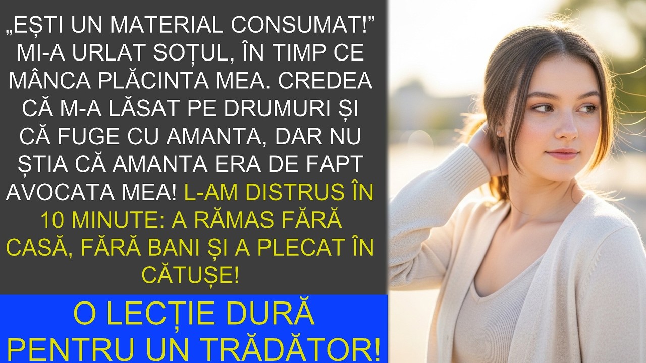 „Ești un material consumat!” Soțul m-a trădat, dar nu știa ce capcană i-am întins.