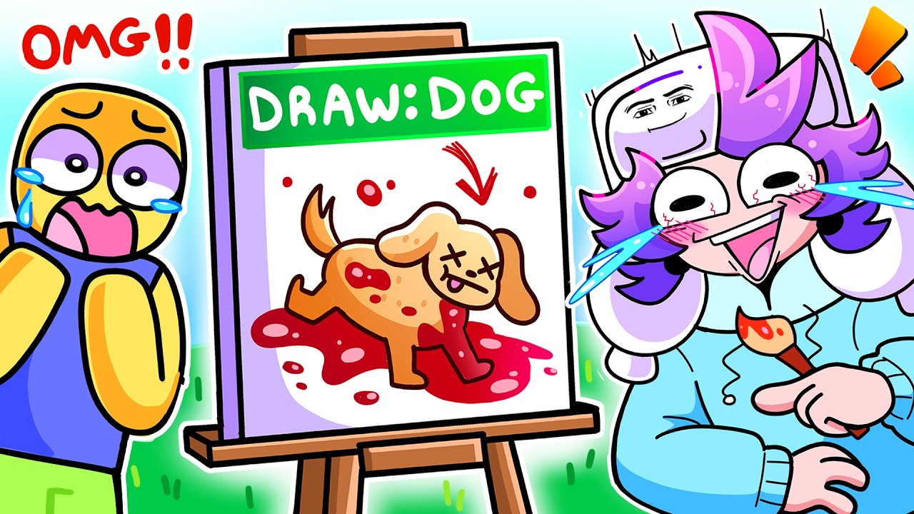 Beating KIDS in ROBLOX SPEED DRAW...