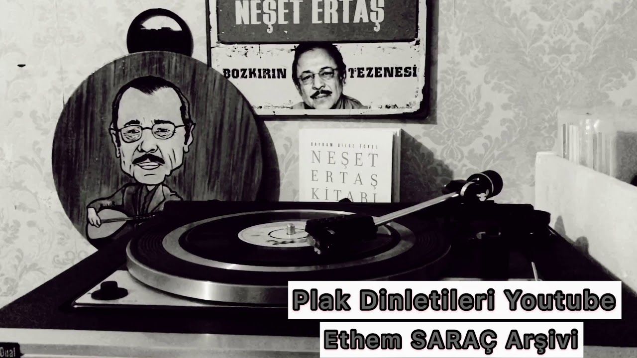 Neşet Ertaş - Karşıdan Karşıya Elmalı Dağlar Harika Plak Kaydı Mutlaka Dinleyin.