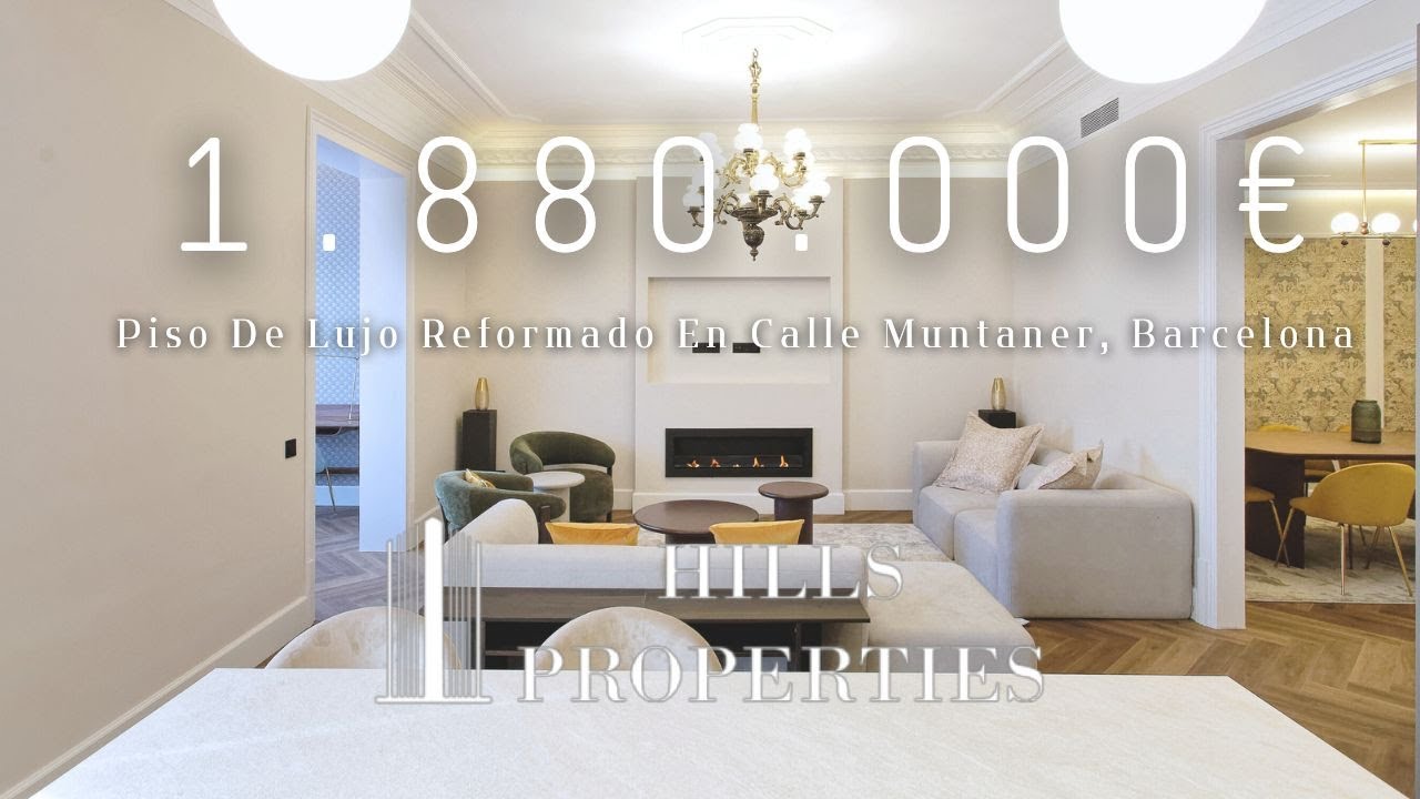Piso De Lujo Reformado En Calle Muntaner, Barcelona