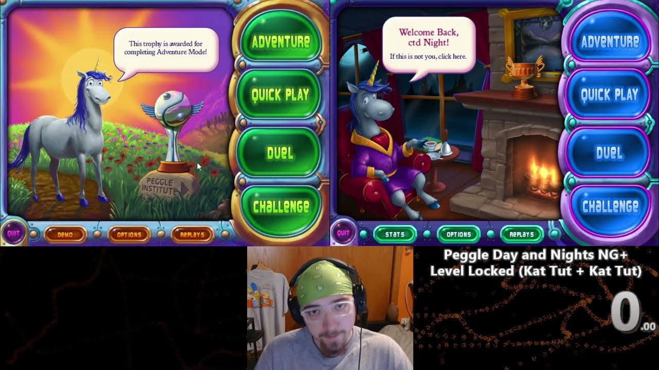 Peggle - Day and Night NG+ Level Locked (Kat, Kat) 2:45:50