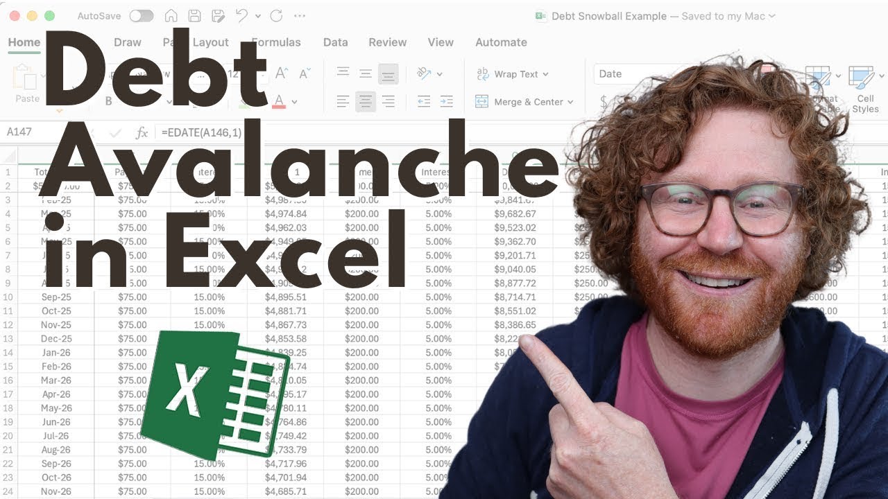 Как создать таблицу «Долговая лавина» в Excel (пошаговое руководство)