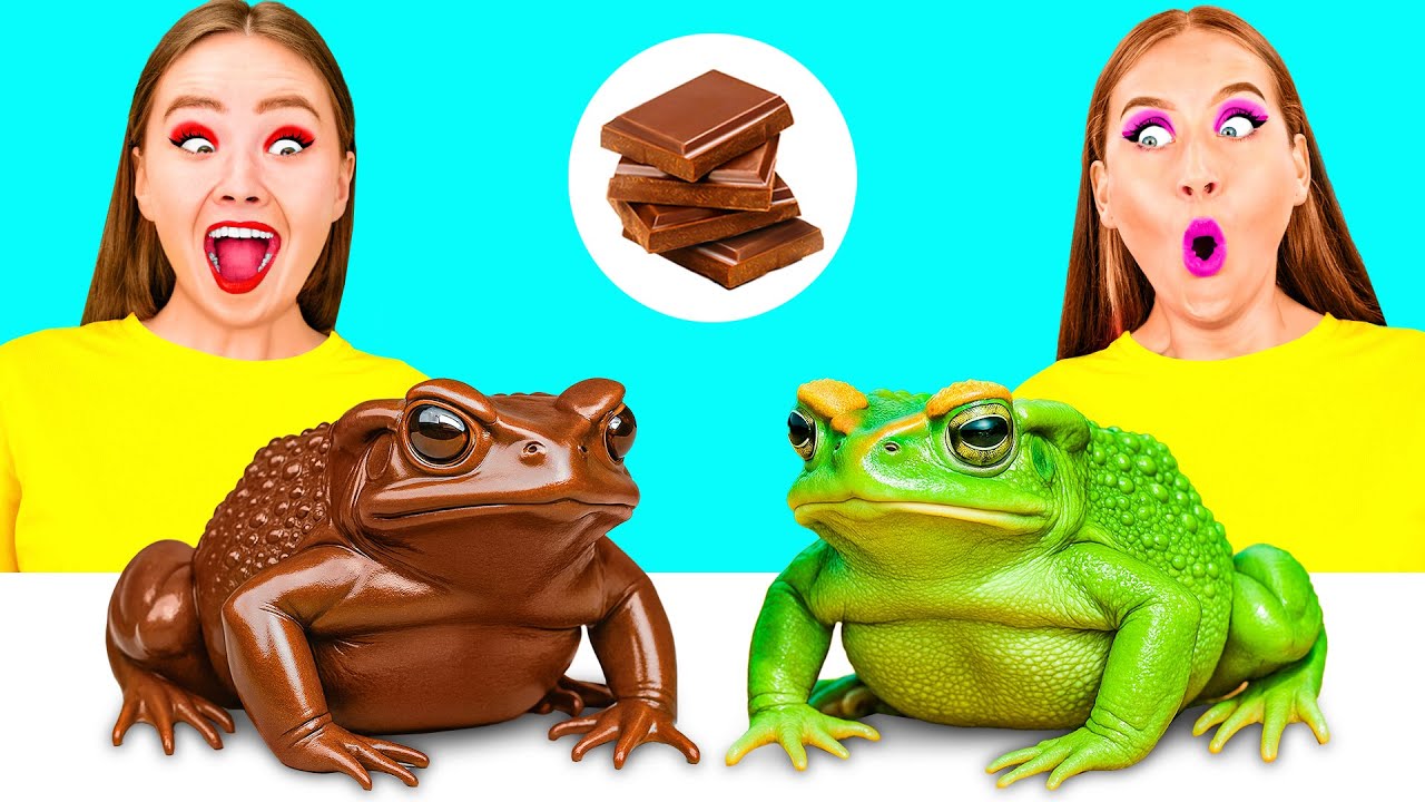 Челлендж. Шоколадная Еда vs Настоящая еда | Смешные Кухонные Войны