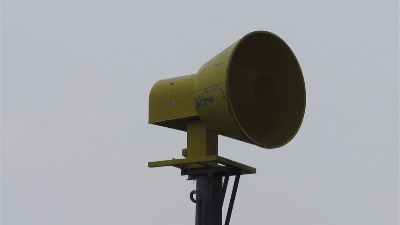 Federal Sign and Signal 500-SH-TT (Full Attack) monthly siren test 8-3-21 Abilene, KS