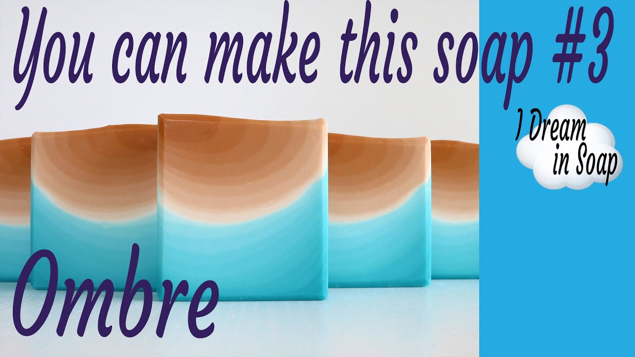 OMBRE Cold Process Soap making technique, HOW TO MAKE A GRADIENT SOAP, soap making tutorial