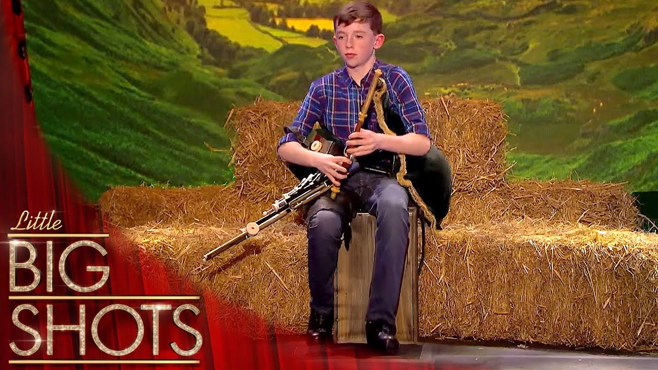 Киан поражает воображение игрой на ирландских волынках! 🇮🇪 | Little Big Shots