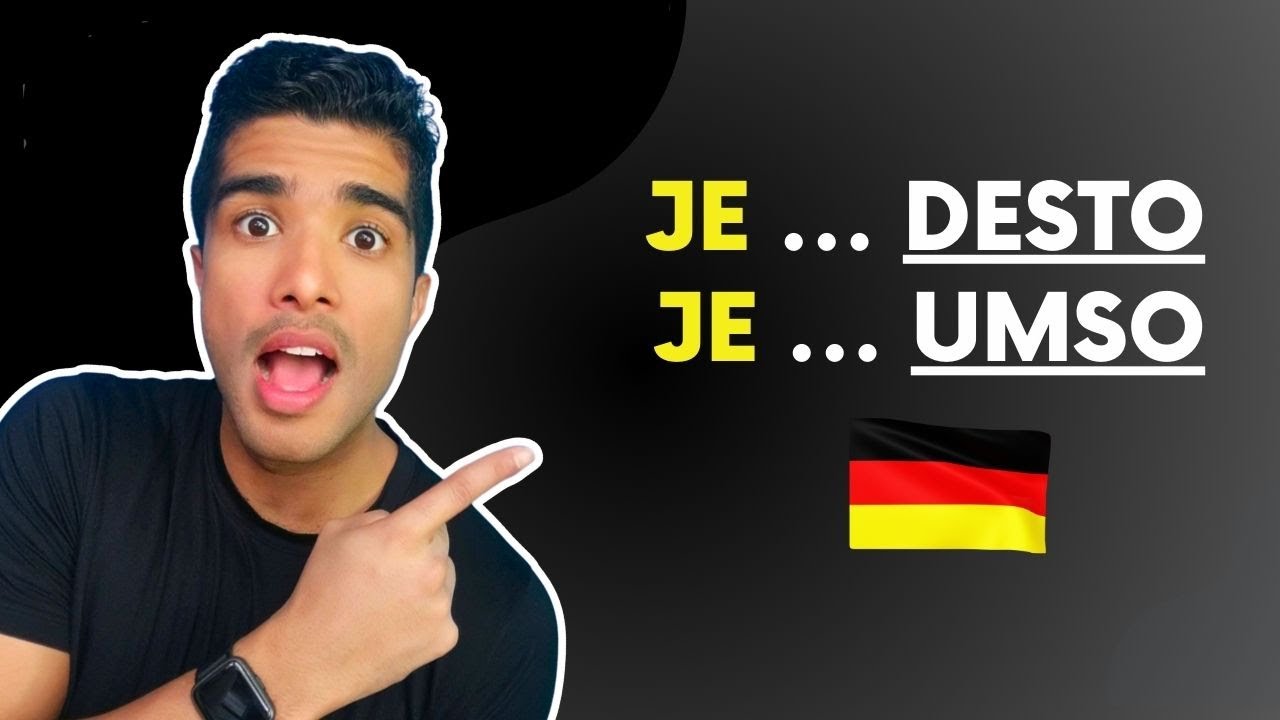 Como usar JE &hellip; DESTO em alem&atilde;o?&nbsp;(aula&nbsp;completa)