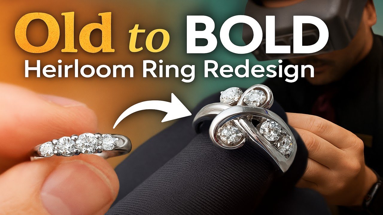 Antique Wedding Ring Re-Styled Into New Ring