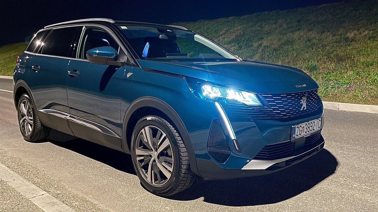 New PEUGEOT 5008 Facelift 2021 - LED lights test & demonstration