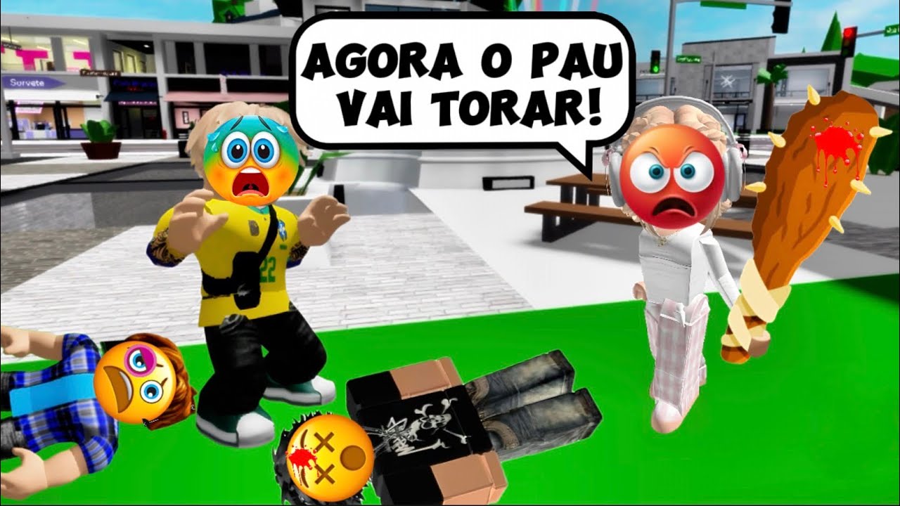 A menina malvada que quebrava os meninos na paulada - História Roblox