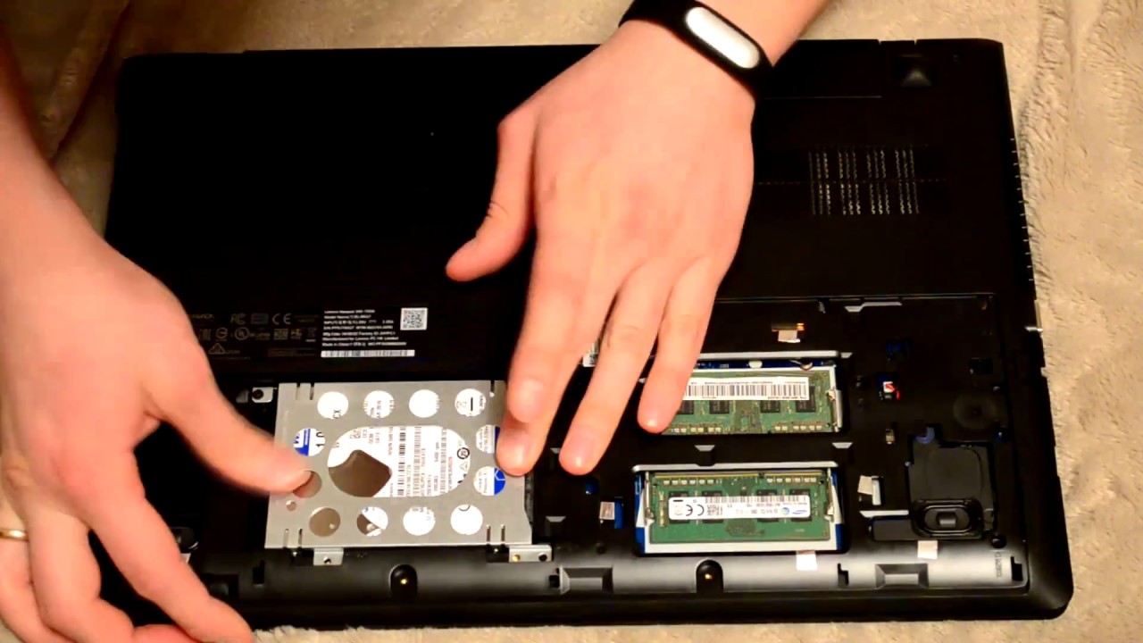 Замена штатного HDD на SSD на ноутбуке Lenovo IdeaPad 300 15ISK.