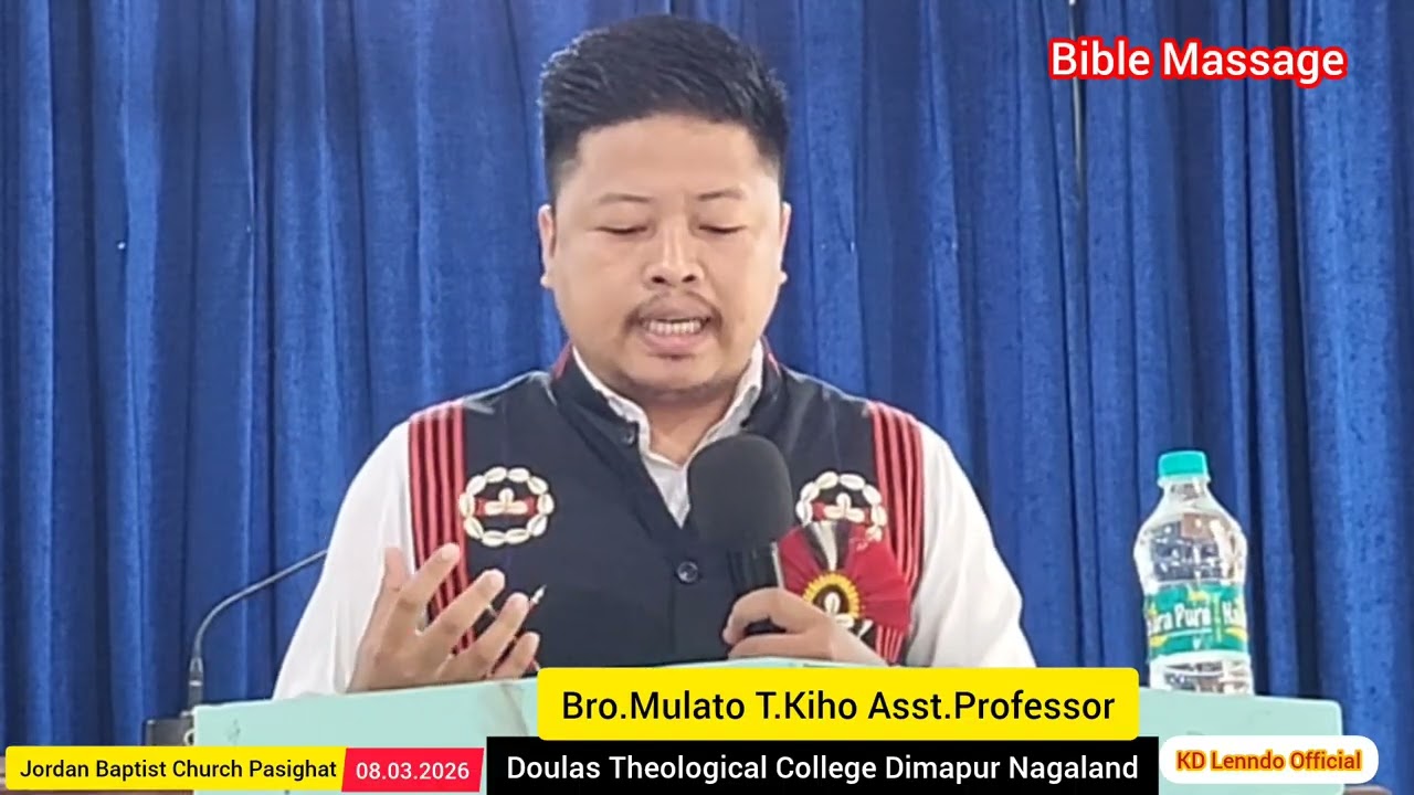 Bro.Mulato T.Kiho from Nagaland preach Gods word at Jordan Baptist Church Pasighat on sunday service
