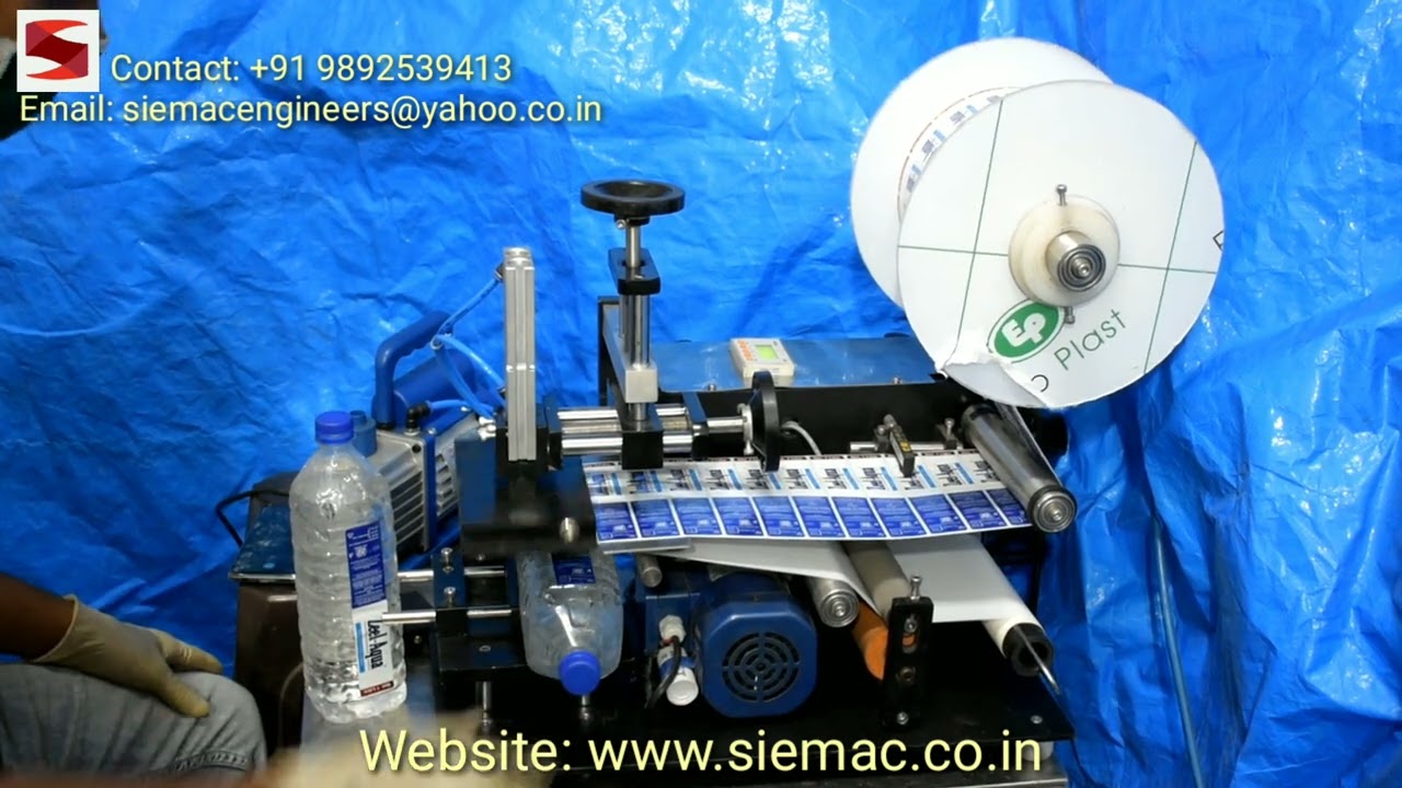 Water Bottle Sticker Labelling, Milk Bottle Labelling Machine, Square Water Bottle Sticker Labelling