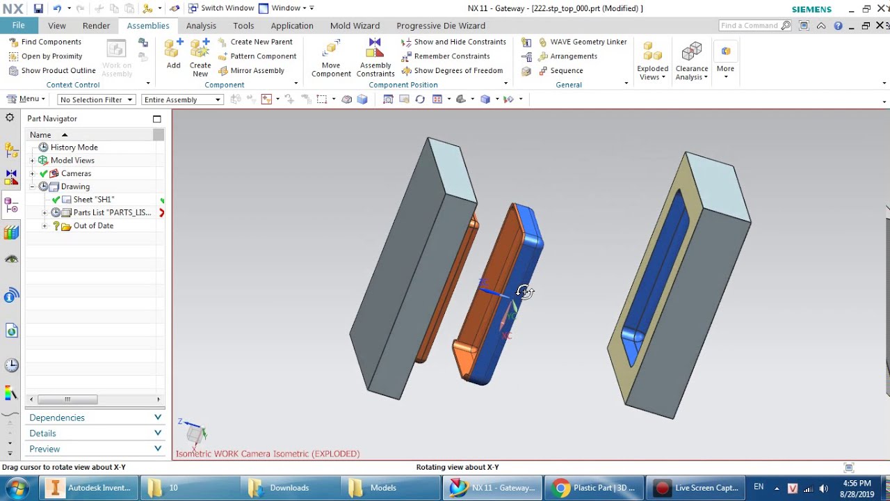 NX 11 TUTORIAL | MOLD DESIGN IN NX 11| CAVITY AND CORE IN NX 11 | Gin Gà Official