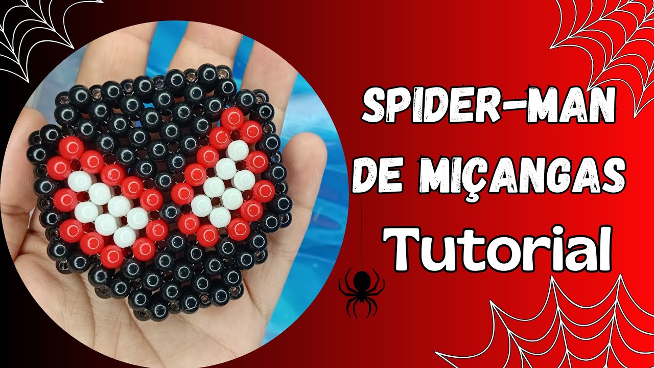 SPIDER-MAN DE MIÇANGAS✨️🕸-TUTORIAL (beaded spiderman)