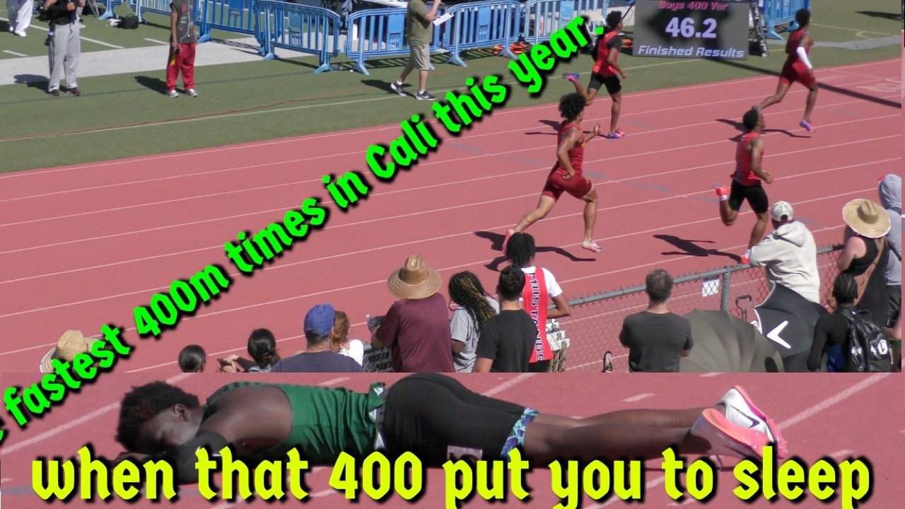 Saddle up Invitational.  Boy's 400m top times in Cali