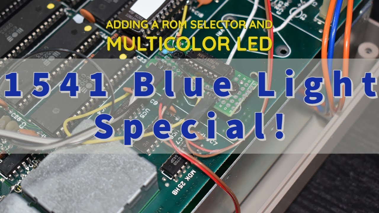 Commodore 1541 Blue Light Special - Adding a ROM selector and enhancing the power LED