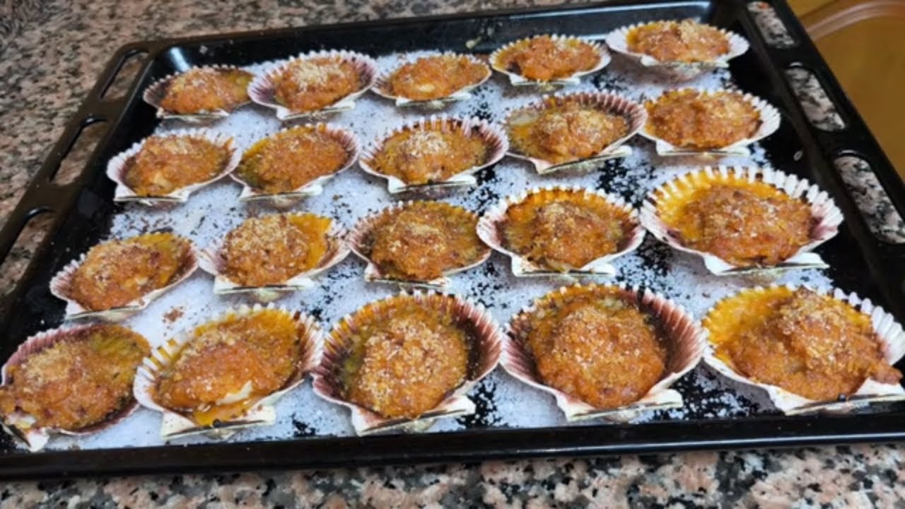 VIEIRA O ZAMBURIÑAS A LA GALLEGA (IDEAL PARA  FIESTAS NAVIDEÑAS)