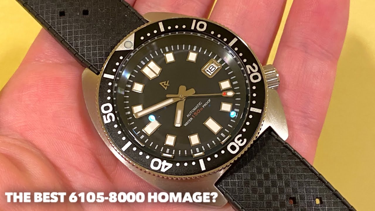 WR Watches - Seiko 6105-8000 Homage Watch Review - Its Grrrreat!