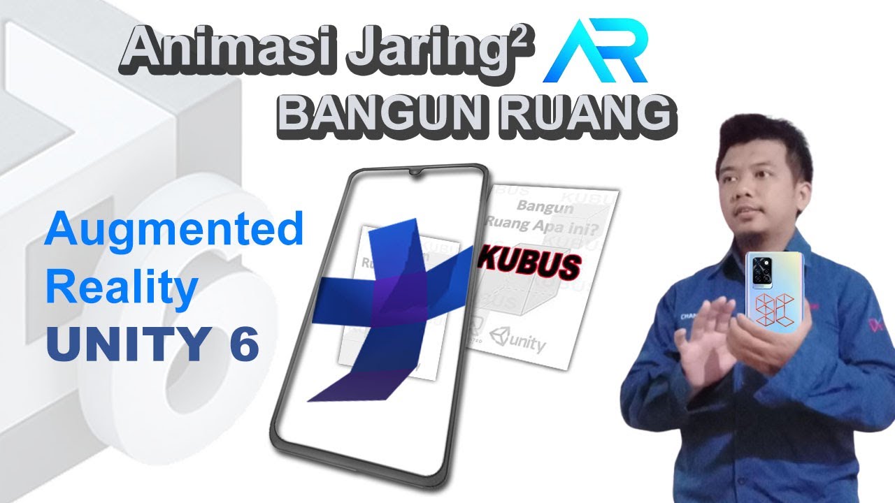 Lengkap ! Tutorial Augmented Reality Animasi Jaring-Jaring Kubus & Balok | Unity 6 | Unity 2024