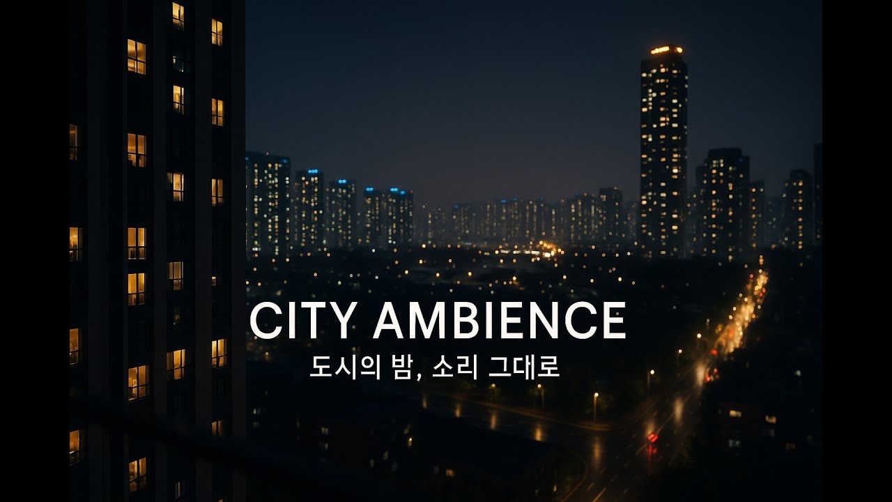 City Ambience – Real Urban Night Sounds (No Music) for Sleep, Study, Focus & Deep Relaxation