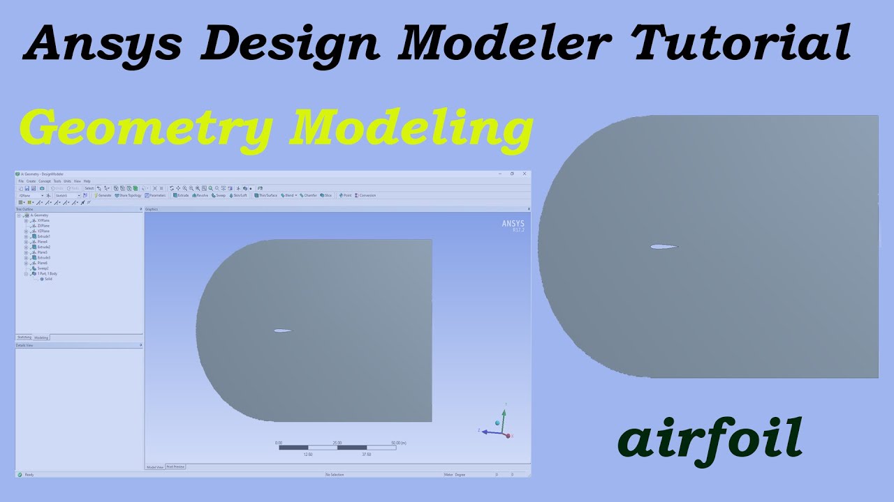 ANSYS DesignModeler Tutorial | How to Import Airfoil Coordinates (Subtract, Analysis Tools & More)