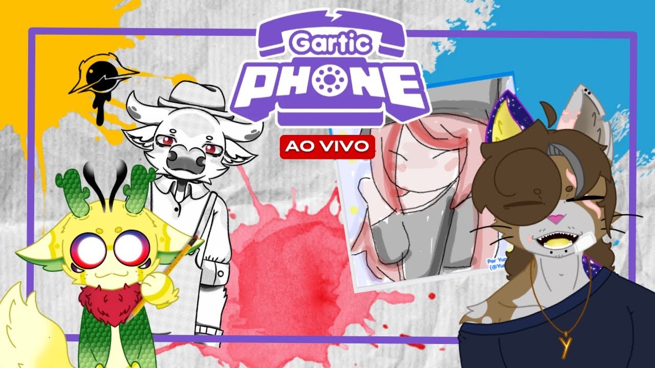 Jogando Gartic Phone com os inscritos, isso é muito engraçado - [Gartic Phone] 🔴AO VIVO